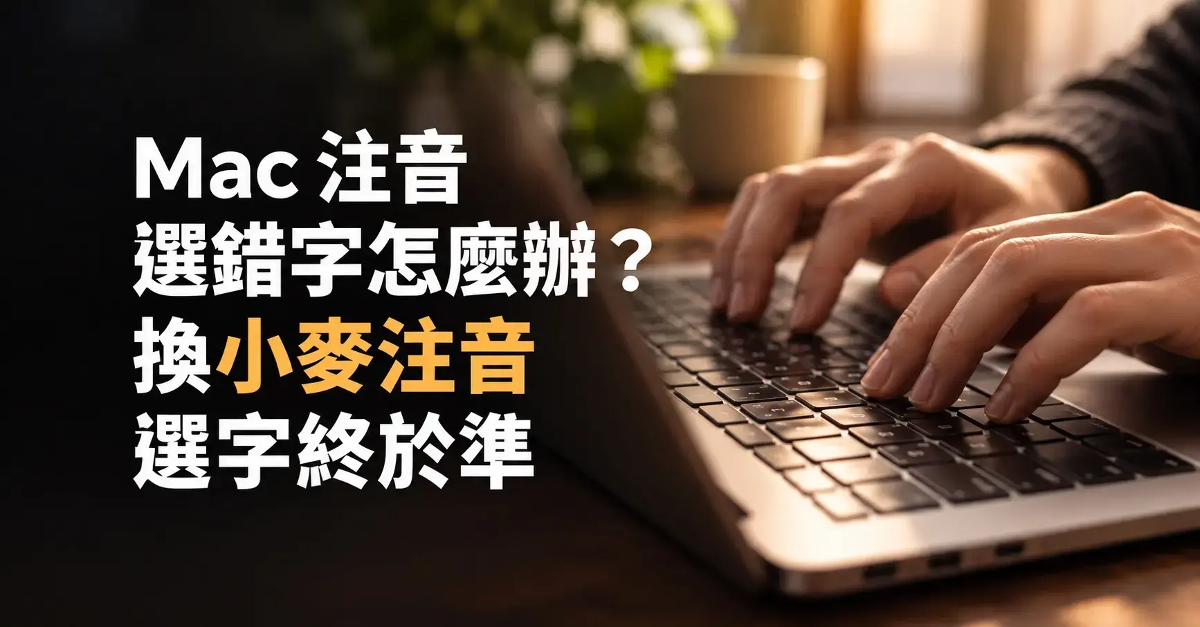Mac 注音選錯字,換小麥注音文章封面